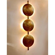 Three Brass Spheres Wall...