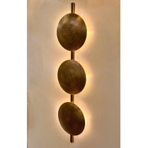 Three Brass Spheres Wall...