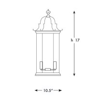 Lantern Sconce with Half...