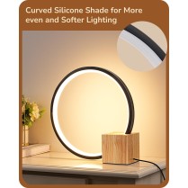 Round LED Table Lamp with...
