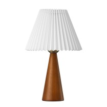 Pleated lampshade table lamp