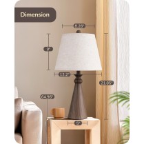 Tall table lamp with...