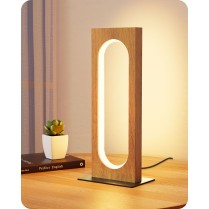 Oval wooden frame LED table...