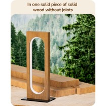 Oval wooden frame LED table...