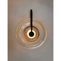 Round Glass Shade with Wavy...