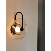 Round Glass Shade with Wavy...